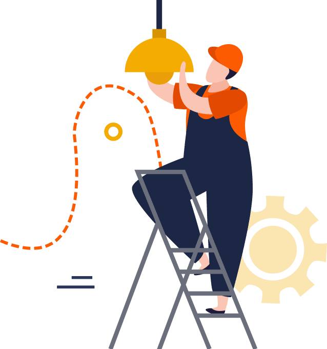 Electrical service vector illustration